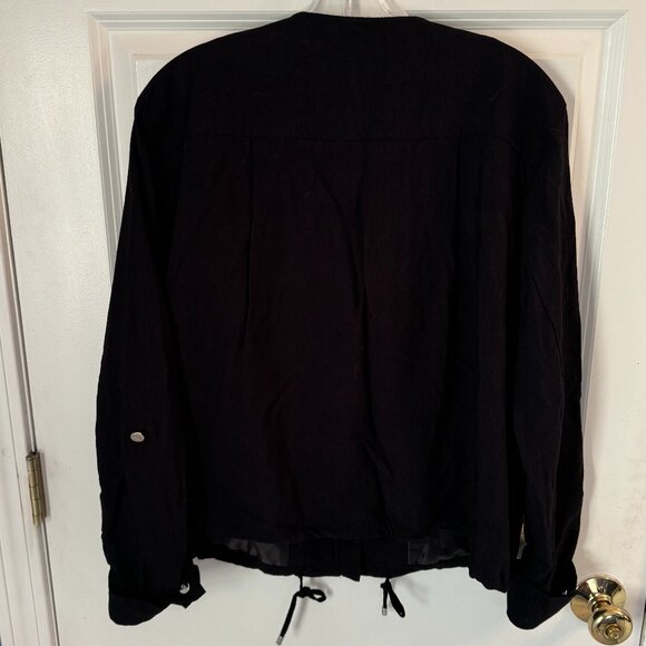 DKNY Collarless Roll Tab Jacket - NWOT - Picture 7 of 7